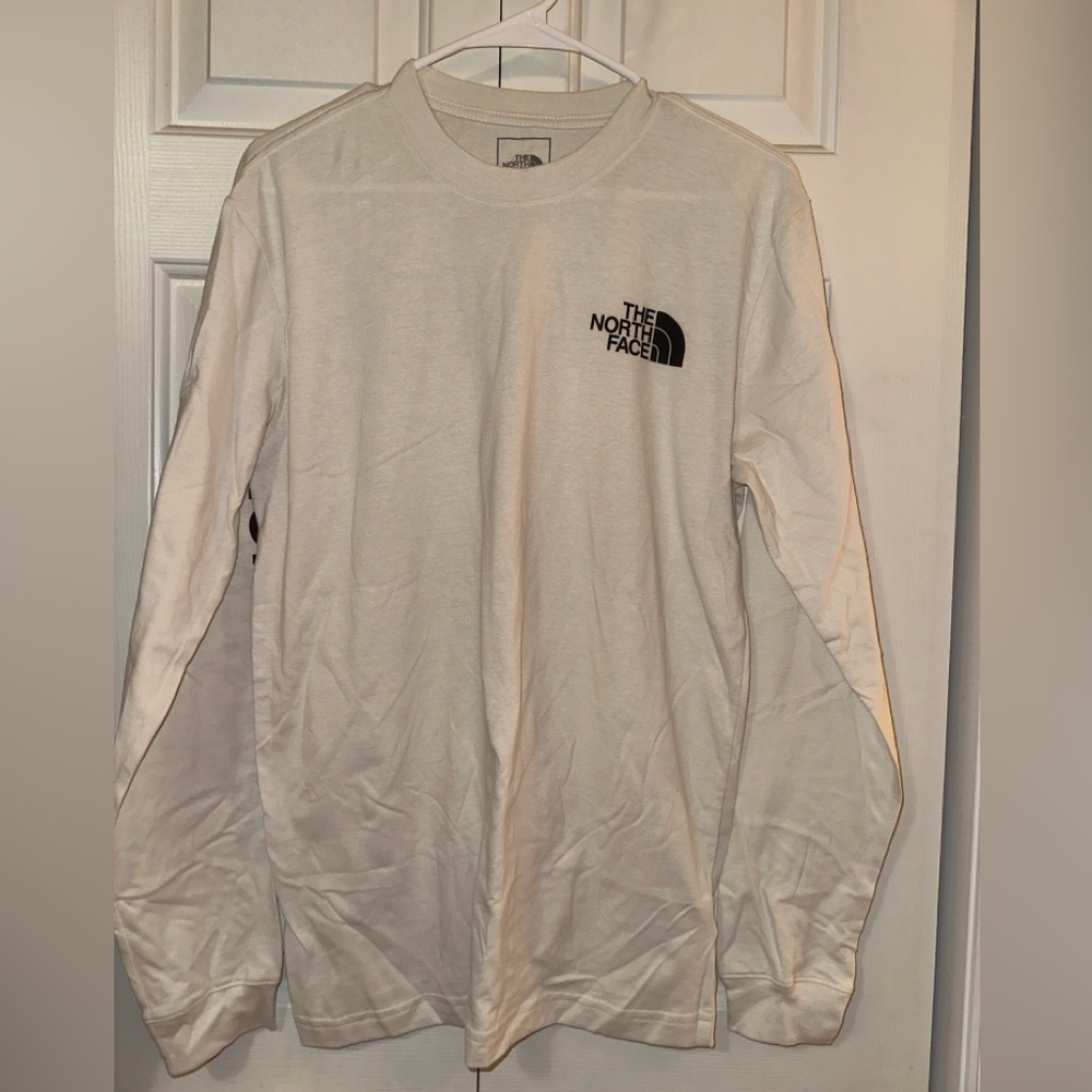Cream Colored North Face Long Sleeve